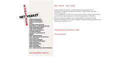 Desktop Screenshot of kunstnernettverket.no